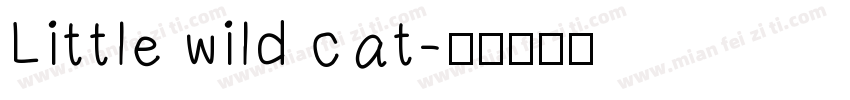 Little wild cat字体转换